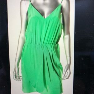 Amanda Uprichard Green Silk Mini Dress
